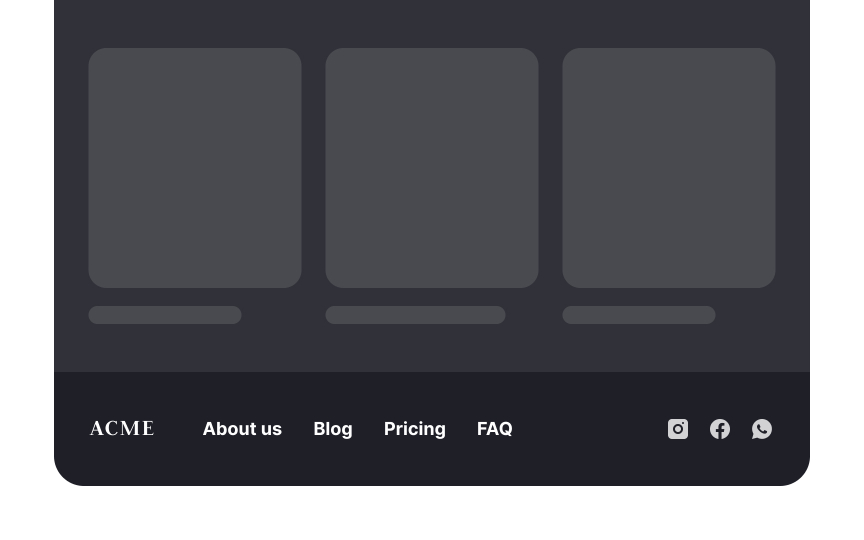 Simple footer