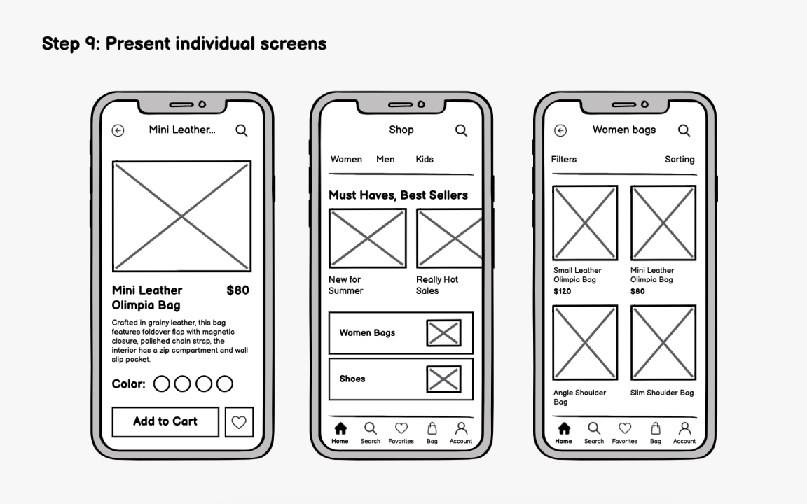 Creating Wireframes for Mobile Lesson | Uxcel