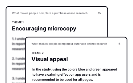 Structuring by research themes