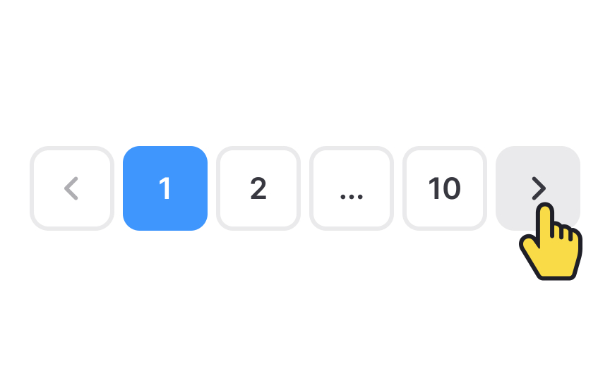 Pagination controls styling  Best Practice