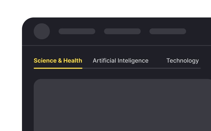 Horizontal tabs