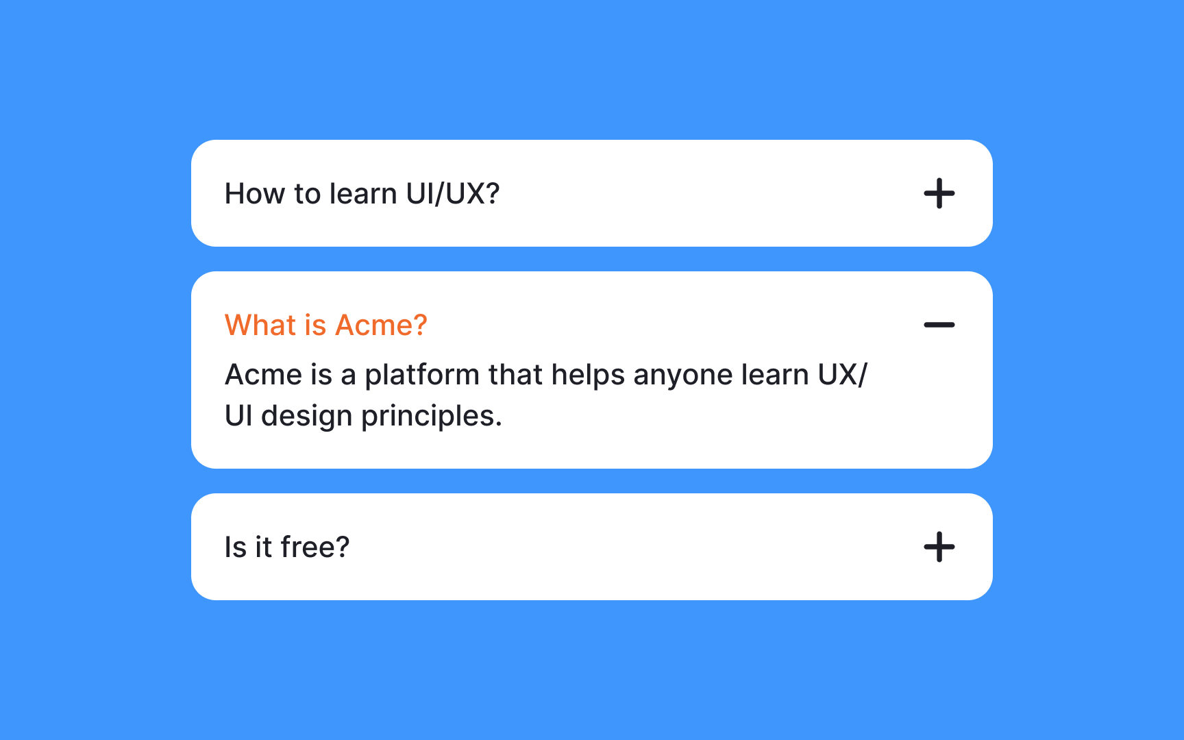 UI Accordions: Basics & Best Practices Lesson | Uxcel