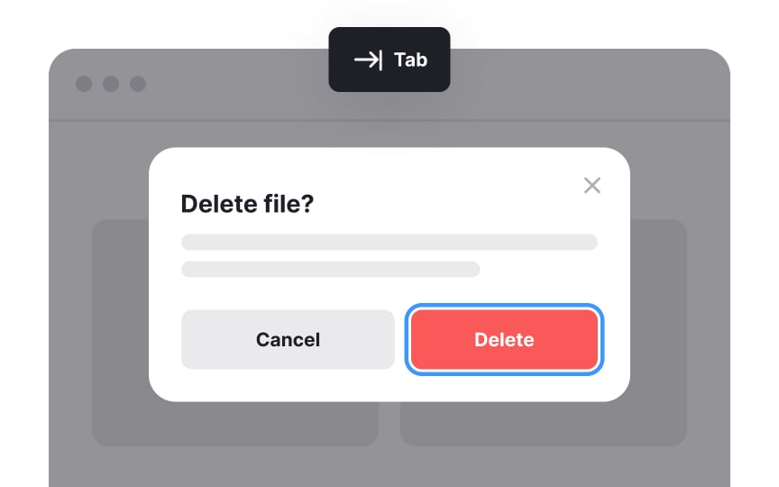 Use keyboard focus on desktop Best Practice