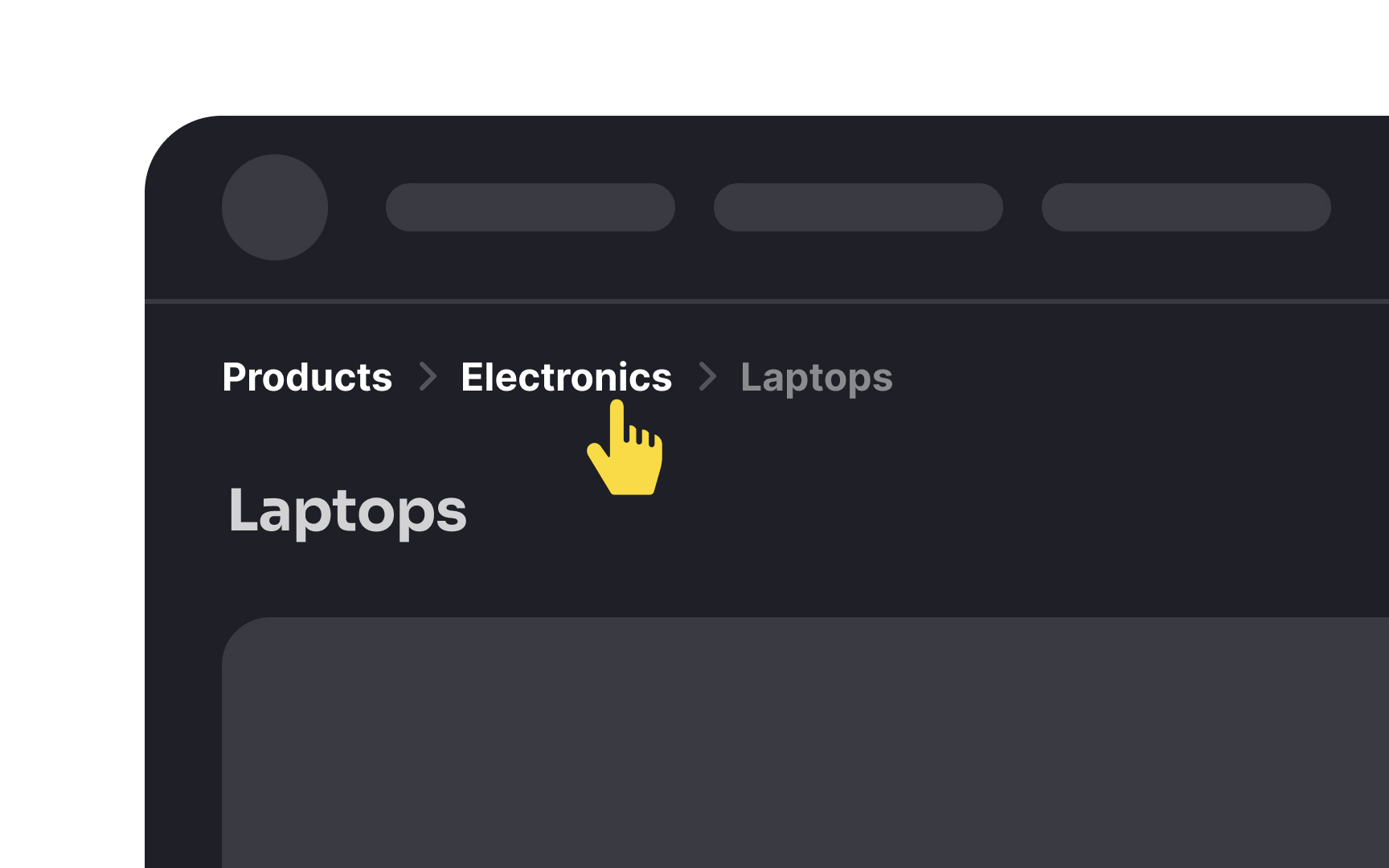 Utilize breadcrumbs Uxcel
