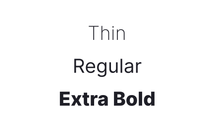 Font weight